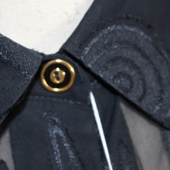 Sand Dollars, Black Sheer Womens long shirt - Picture 5 of 11